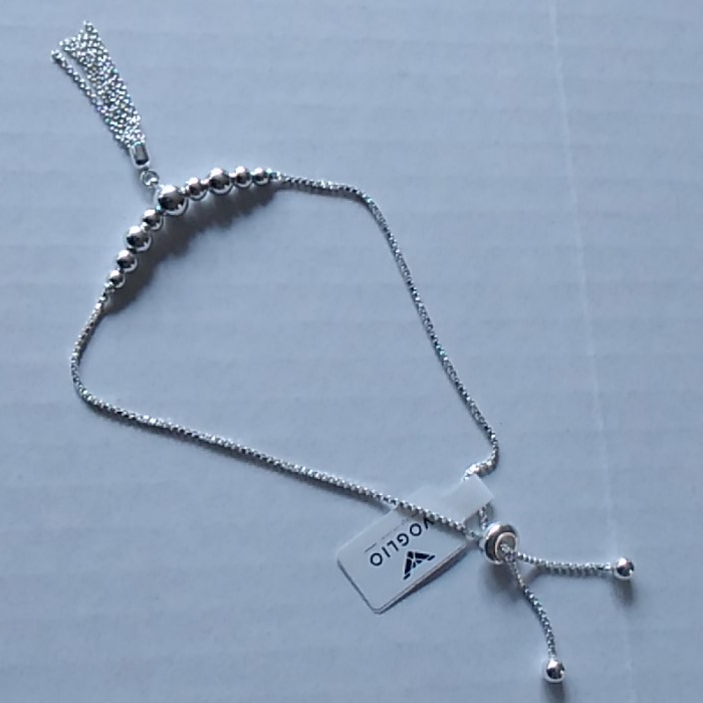 Sterling silver adjustable bracelet